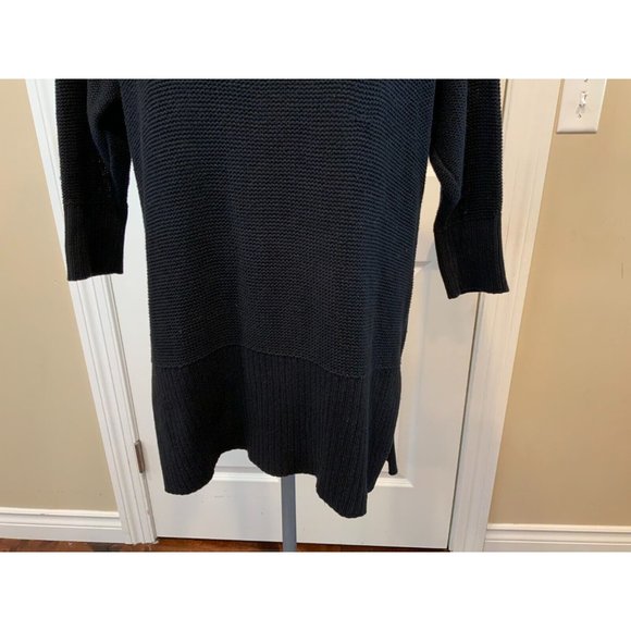 T Alexander Wang Black Boat Neck Sweater W/ Button Shoulder, Size XS - Picture 3 of 7